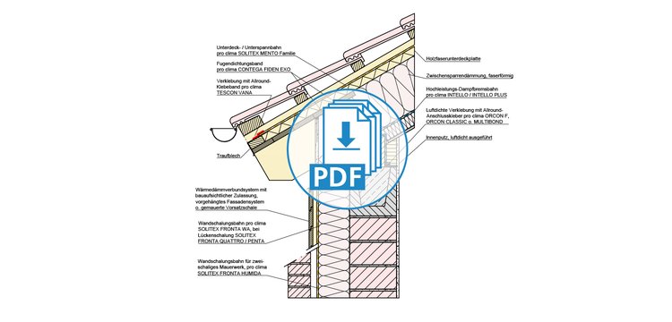 Klassischer Holzbau Traufe